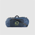 The Lifestyle Co x Discovery Adventures Unisex Navy Blue Brand Logo Print Duffel Bag