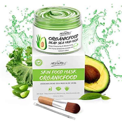 Clay Mask Avocado Dead sea Mud Stick Mask Natural Organic Green Tea Mud Mask Deep Cleansing Blackhead Removal Face Mask